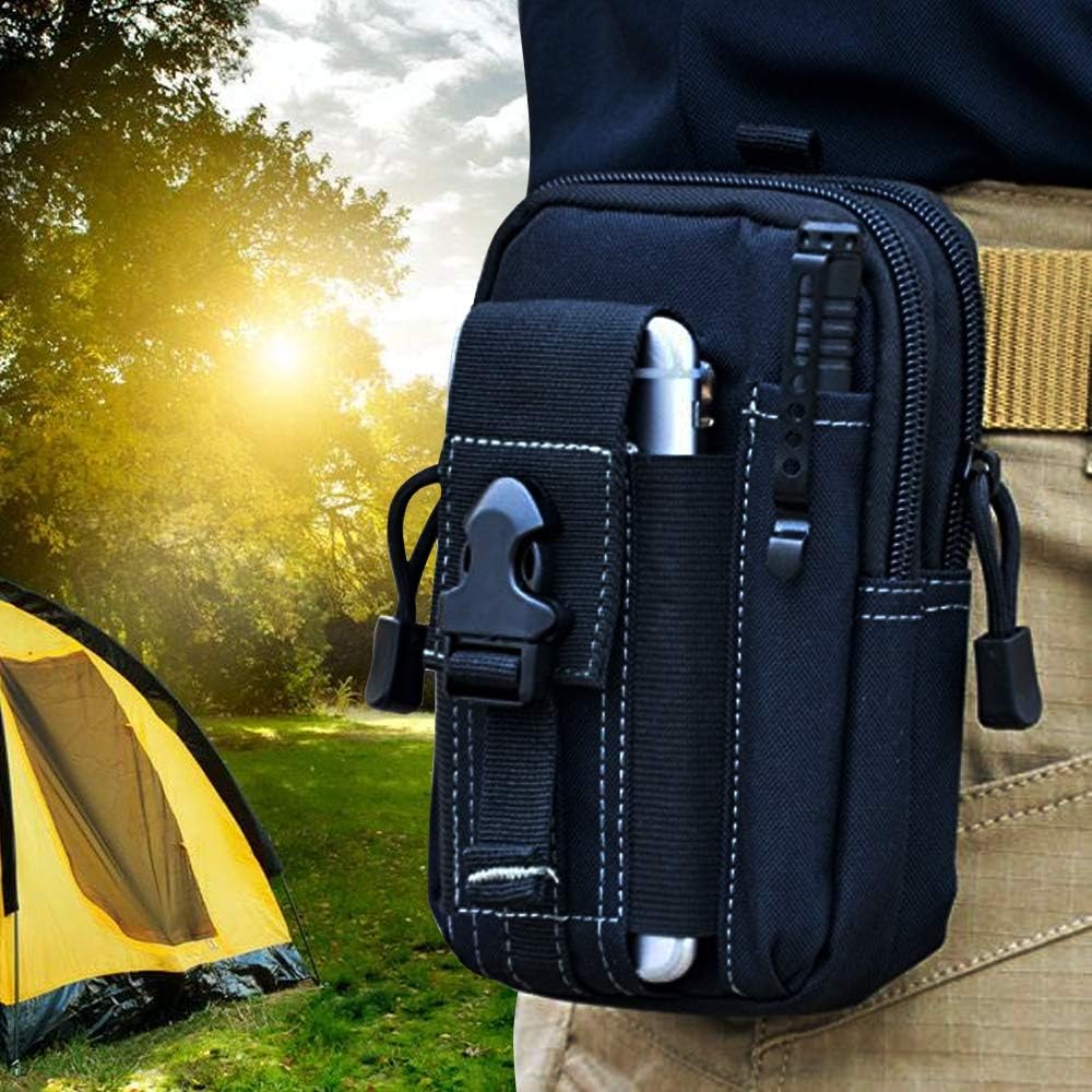 Outdoor Adventures - กระเป๋าคาดเอวแบบยุทธวิธี Molle กระเป๋าคาดเอวทหาร EDC อุปกรณ์จัดเก็บเครื่องมือ ซองใส่โทรศัพท์