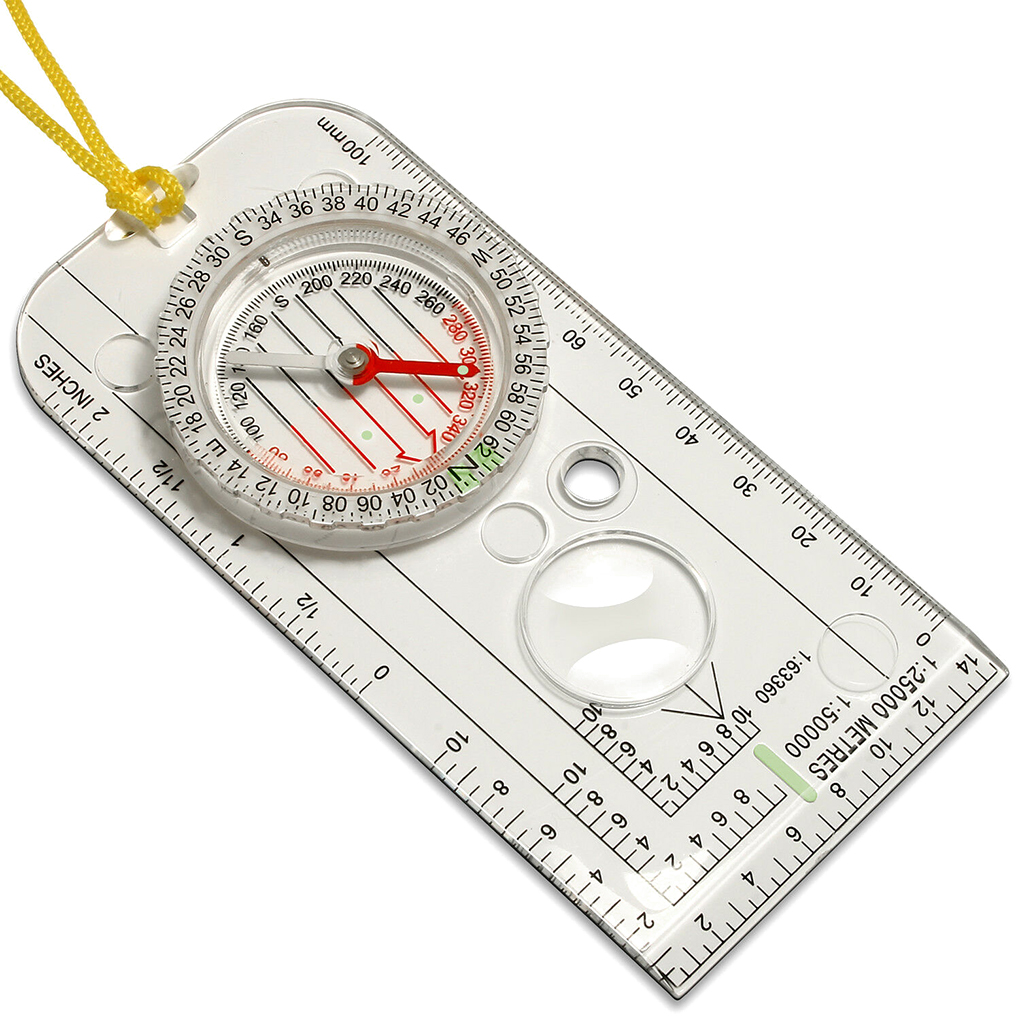 Map Compass Orienteering - เข็มทิศนําทางแผนที่ไม้บรรทัดอ่านลูกเสือขนาดกลางแจ้ง Orienteering เกียร์สําหรับล่าสัตว์ Survival Travel Backpacking