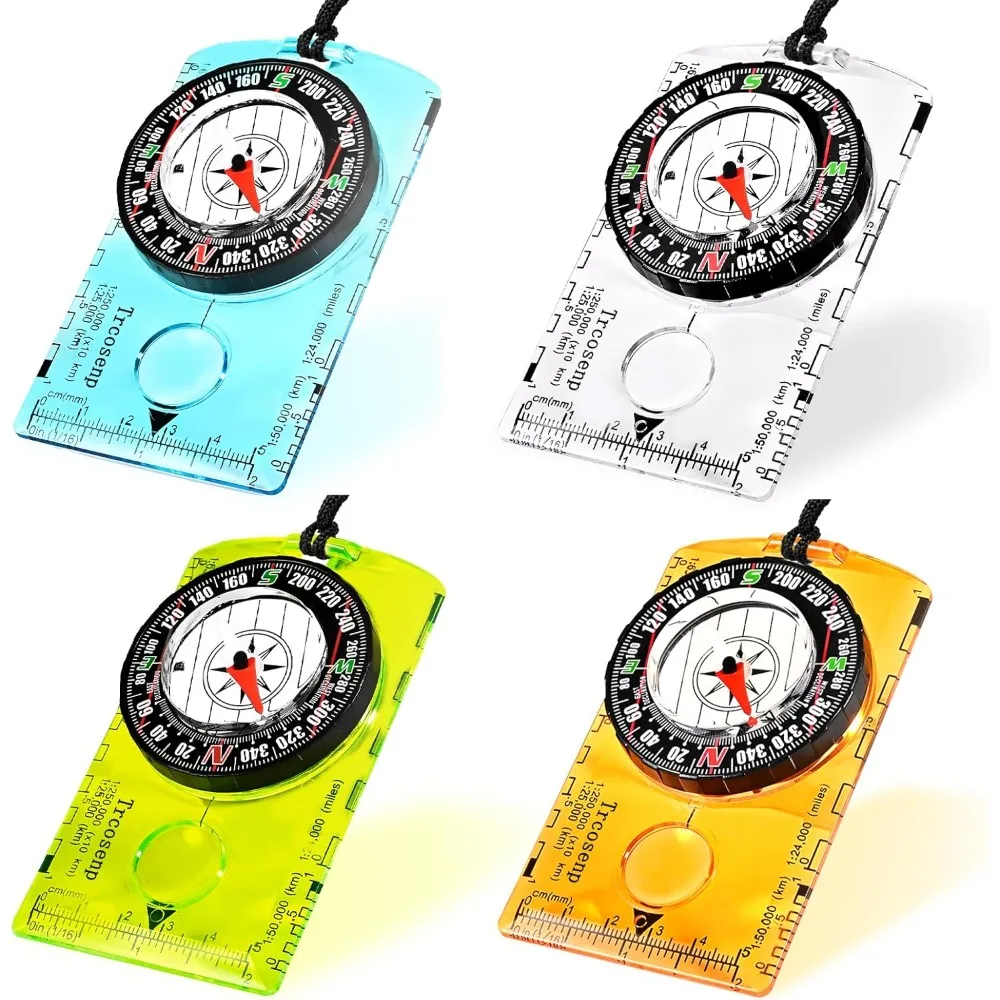 Map Compass Orienteering - เข็มทิศกันน้ำสำหรับการเดินป่า อ่านแผนที่ อุปกรณ์นำทางกลางแจ้ง สำหรับการเดินป่า ตั้งแคมป์ อุปกรณ์เอาตัวรอด
