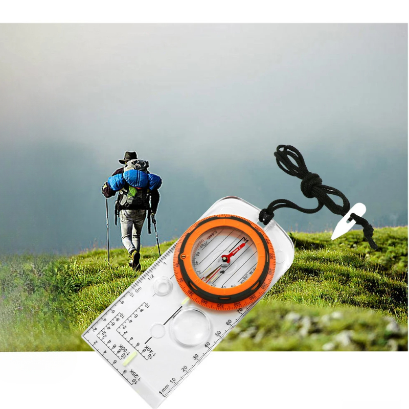 Map Compass Orienteering - การปั่นจักรยานกลางแจ้ง, การตั้งแคมป์, เข็มทิศกีฬา, ไม้บรรทัดวัดแผนที่, อุปกรณ์ช่วยสอนสำหรับนักเรียน, เข็มทิศนำทาง,