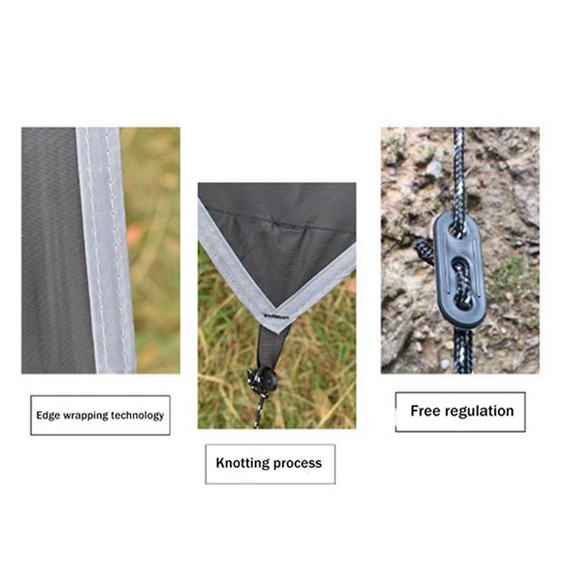 Hammock Rain Tarp - RTENTE-ผ้าใบกันน้ำสำหรับการเดินป่าและตั้งแคมป์กลางแจ้ง ขนาด 9.8x9.8 ฟุต ป้องกันรังสียูวี ใช้เป็นผ้าคลุมกันฝนสำหรับเปลญวนและเต็นท์