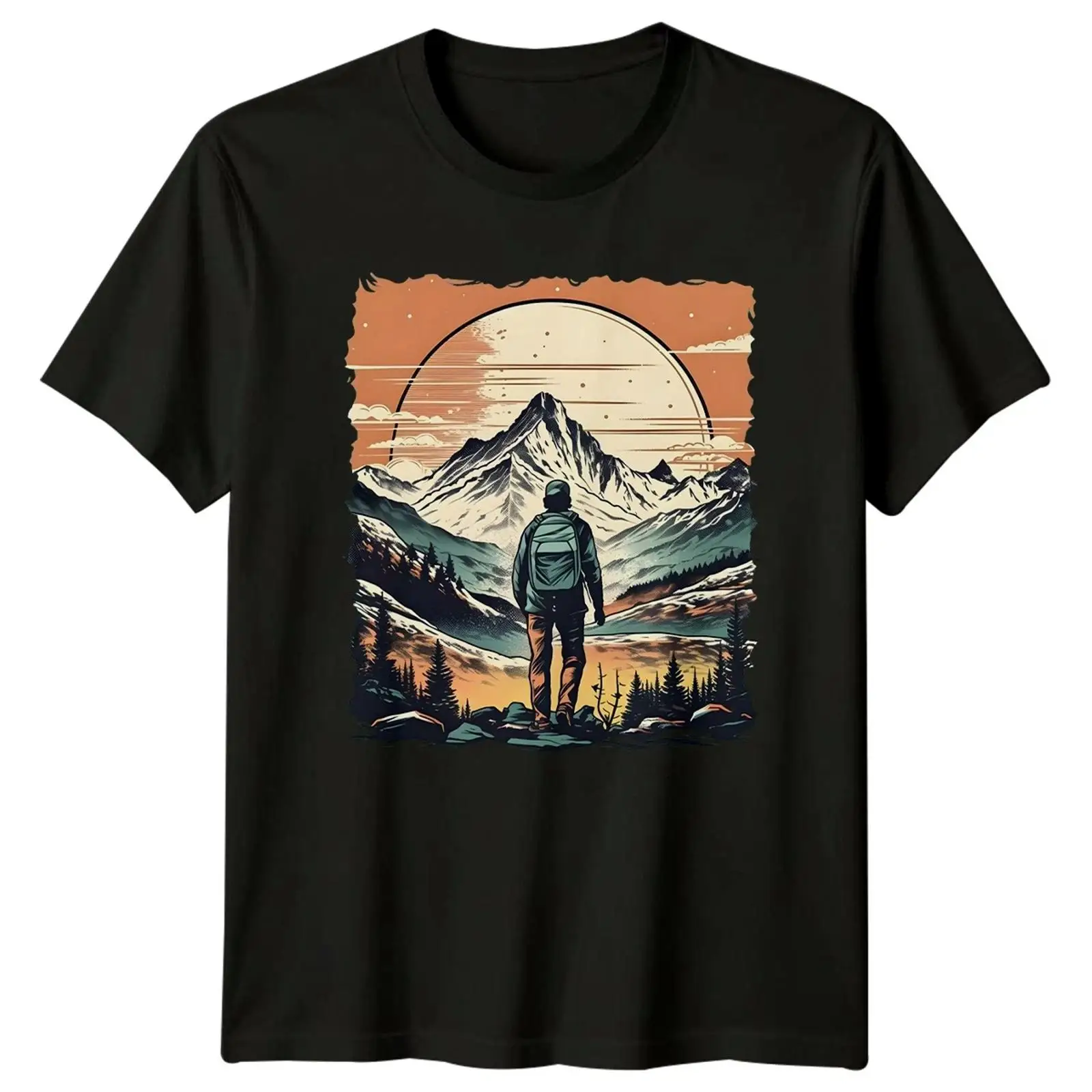 Outdoor Adventure Images - การผจญภัยรอคุณอยู่ในภูเขา เสื้อยืดลายภูเขา เดินป่ากลางแจ้ง ภาพที่ 1 จาก