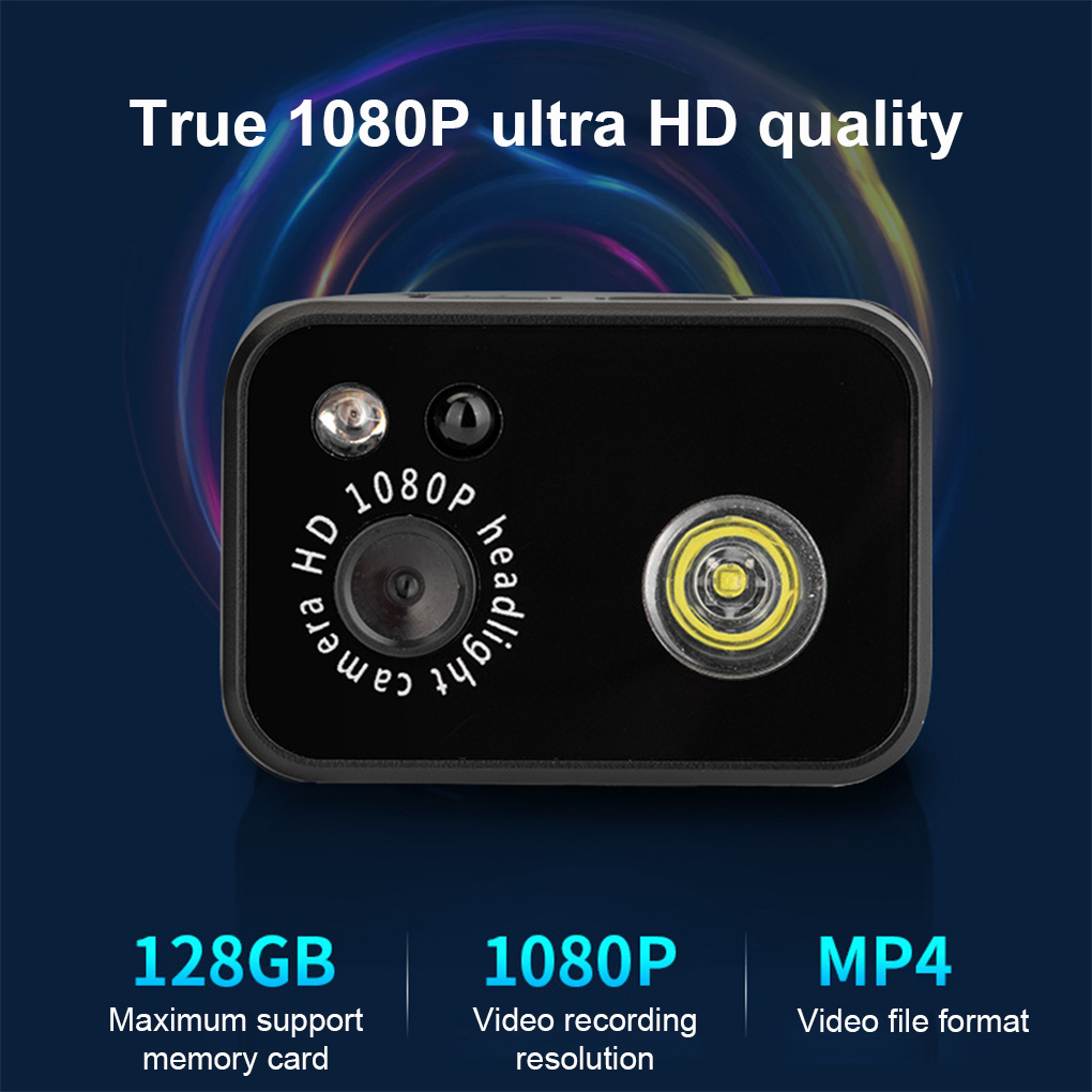 Outdoor Adventure Images - กล้องติดศีรษะแบบแฮนด์ฟรี ความละเอียด 2MP HD พร้อมไฟ LED