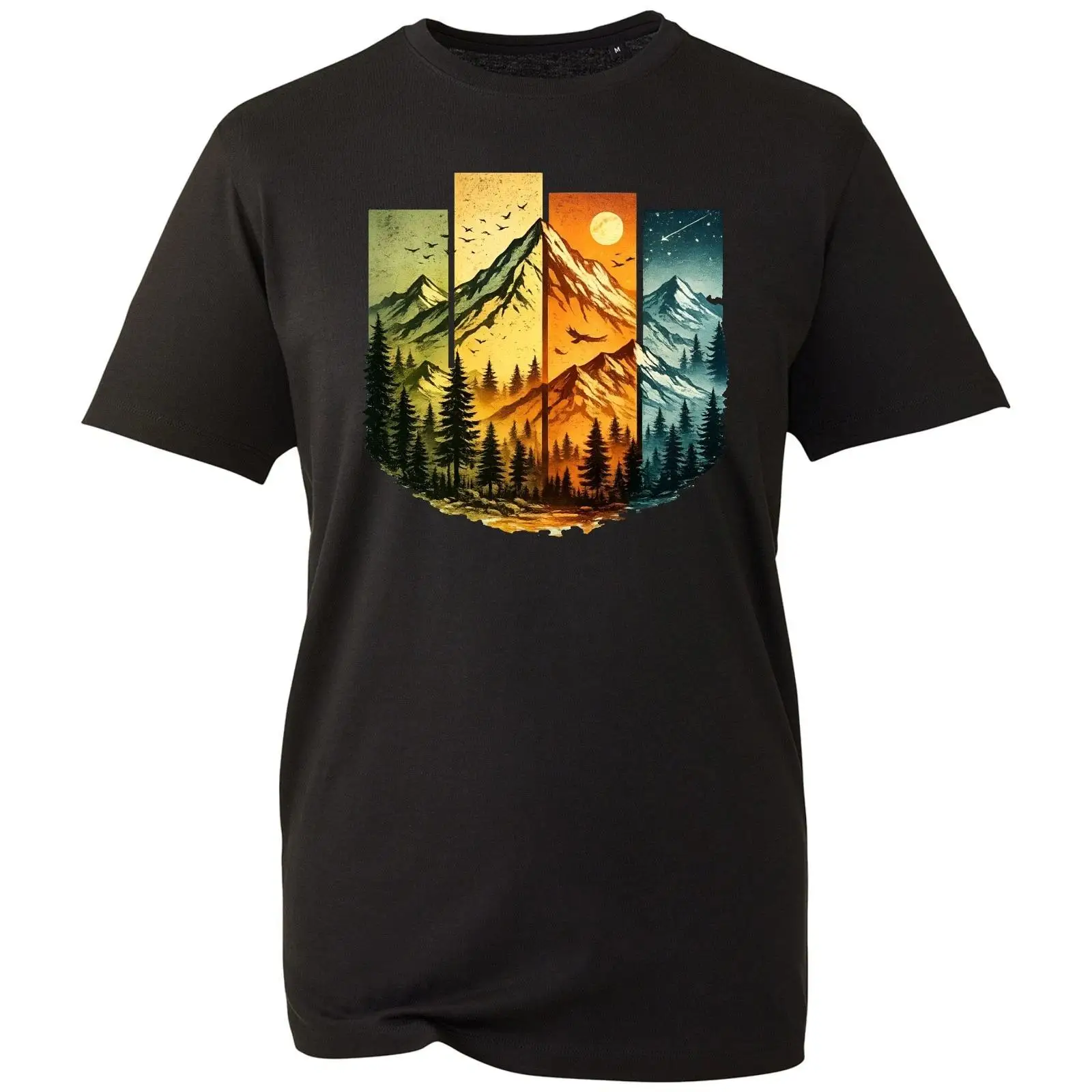 เสื้อยืดเดินป่าภูเขา ภาพทิวทัศ - Outdoor Adventure Images บทวิจารณ์และราคา