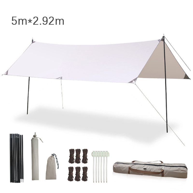 ผ้าคลุมกันฝนสำหรับเปลญวน ขนาด  - Hammock Rain Tarp บทวิจารณ์และราคา