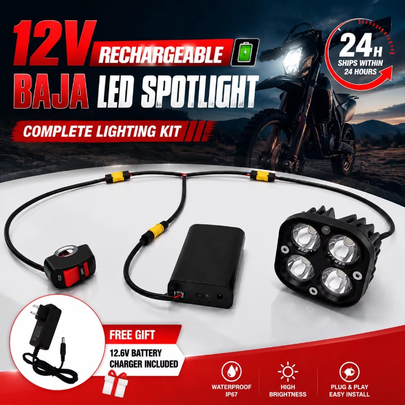 ไฟหน้า LED แบบชาร์จได้ 12V รุ่ - Headlamp Waterproof Rechargeable บทวิจารณ์และราคา