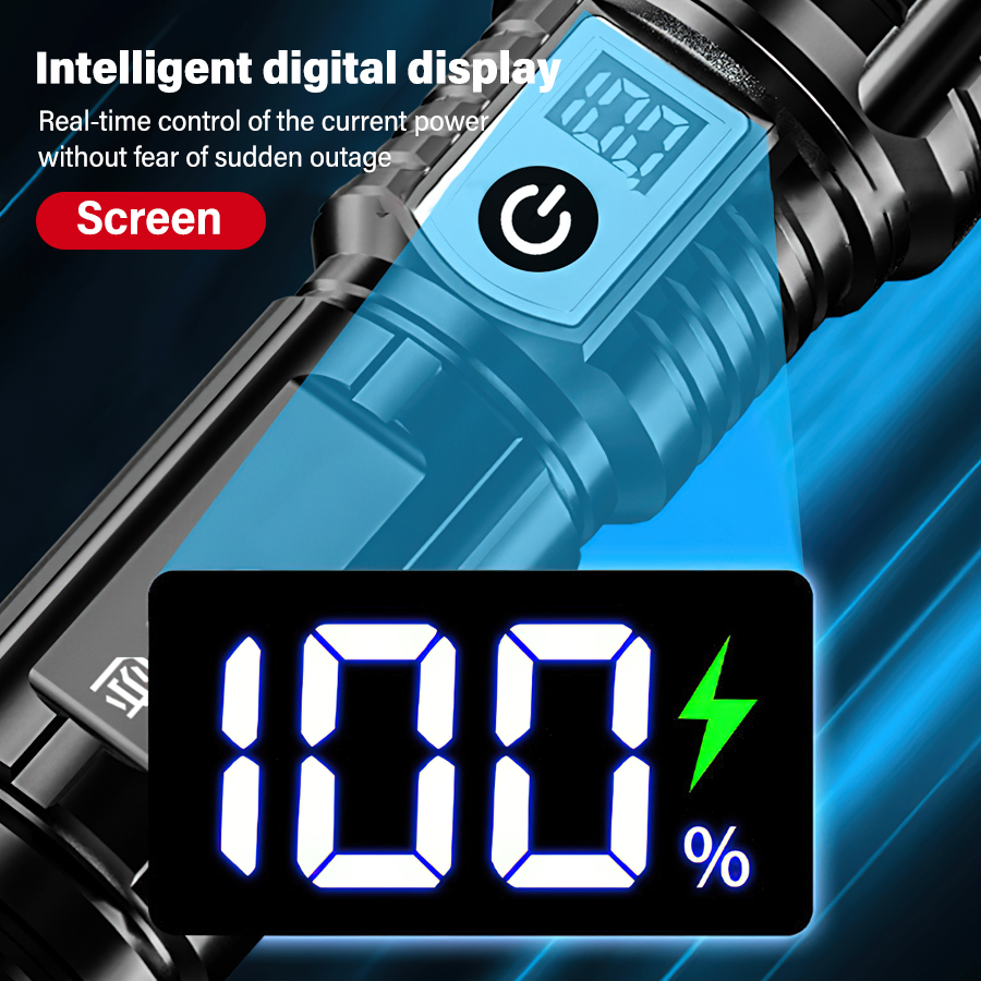 ไฟฉาย LED กำลังสูง 200000LM แบ - Outdoor Adventures บทวิจารณ์และราคา