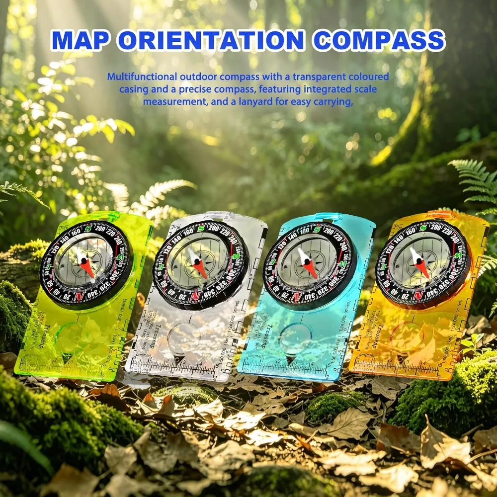 เข็มทิศกันน้ำสำหรับการเดินป่า  - Map Compass Orienteering บทวิจารณ์และราคา