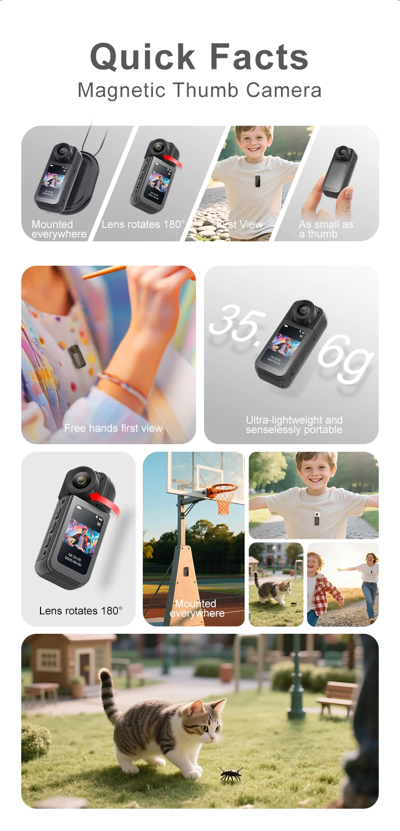 กล้องแอ็กชันขนาดเล็ก พกพาสะดวก - Outdoor Adventure Images บทวิจารณ์และราคา