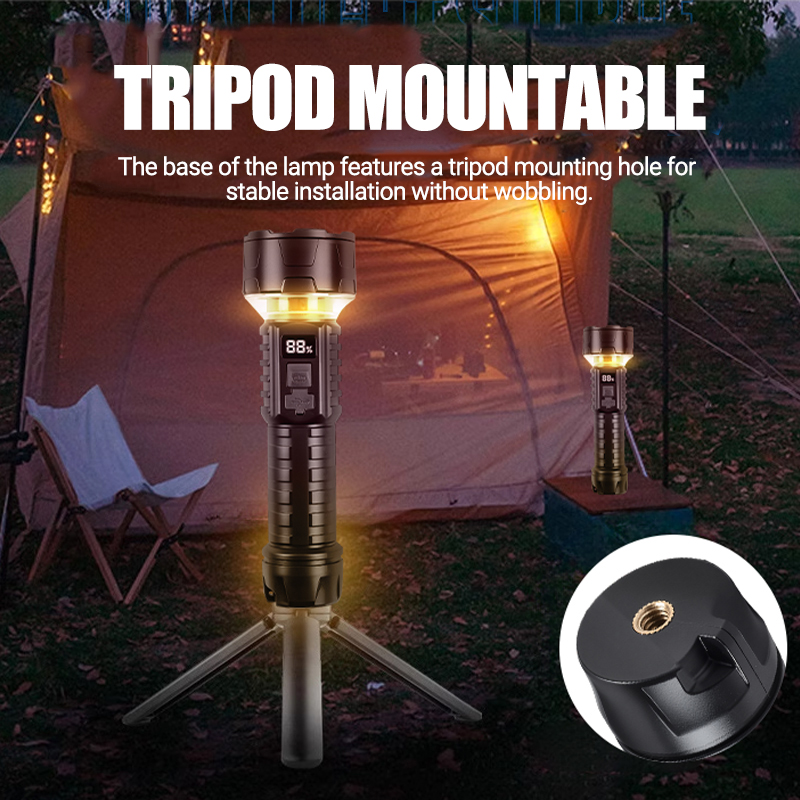 ไฟฉาย LED แบบ COB แบบชาร์จไฟได - Outdoor Adventures บทวิจารณ์และราคา