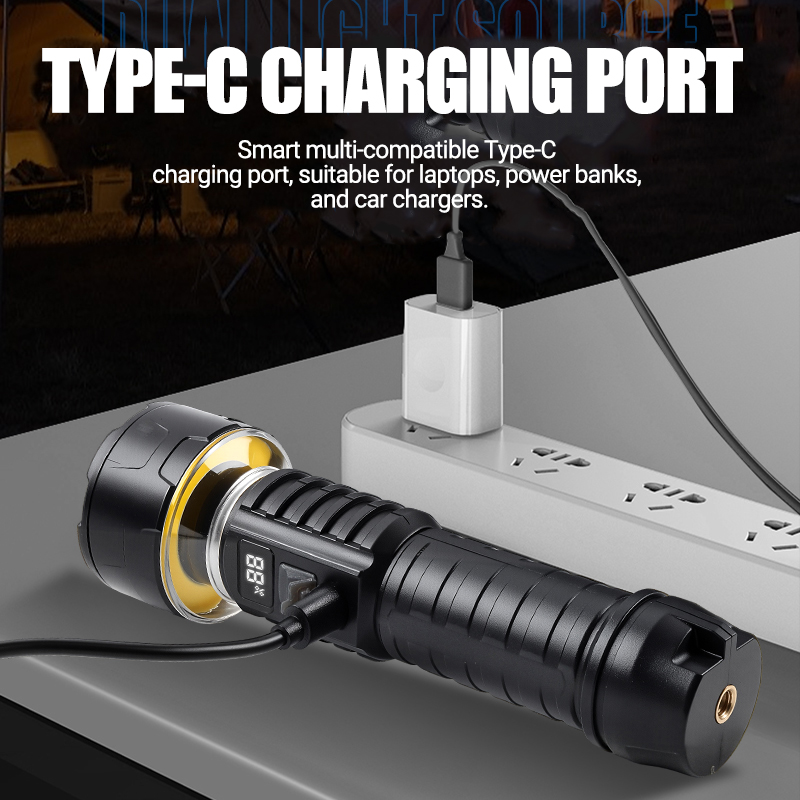 ไฟฉาย LED แบบ COB แบบชาร์จไฟได - Outdoor Adventures บทวิจารณ์และราคา