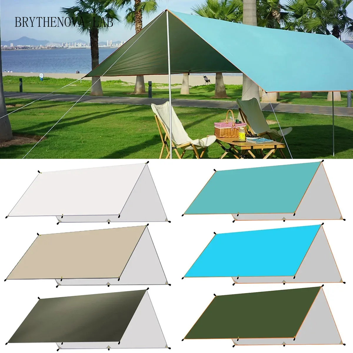 ผ้าใบกันน้ำสำหรับตั้งแคมป์ เต็ - Hammock Rain Tarp บทวิจารณ์และราคา