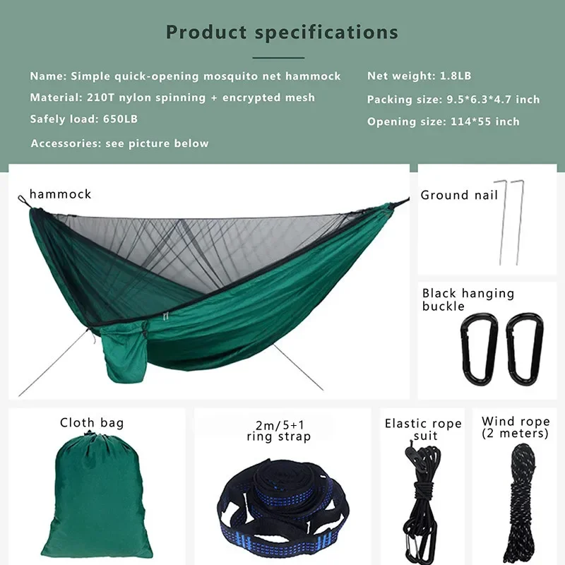 Camping Hammock พร้อมมุ้งกันยุ - Hammock Rain Tarp บทวิจารณ์และราคา