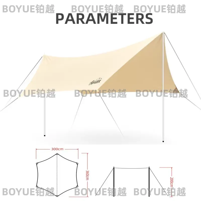 ผ้าใบกันแดดสำหรับตั้งแคมป์กลาง - Hammock Rain Tarp บทวิจารณ์และราคา