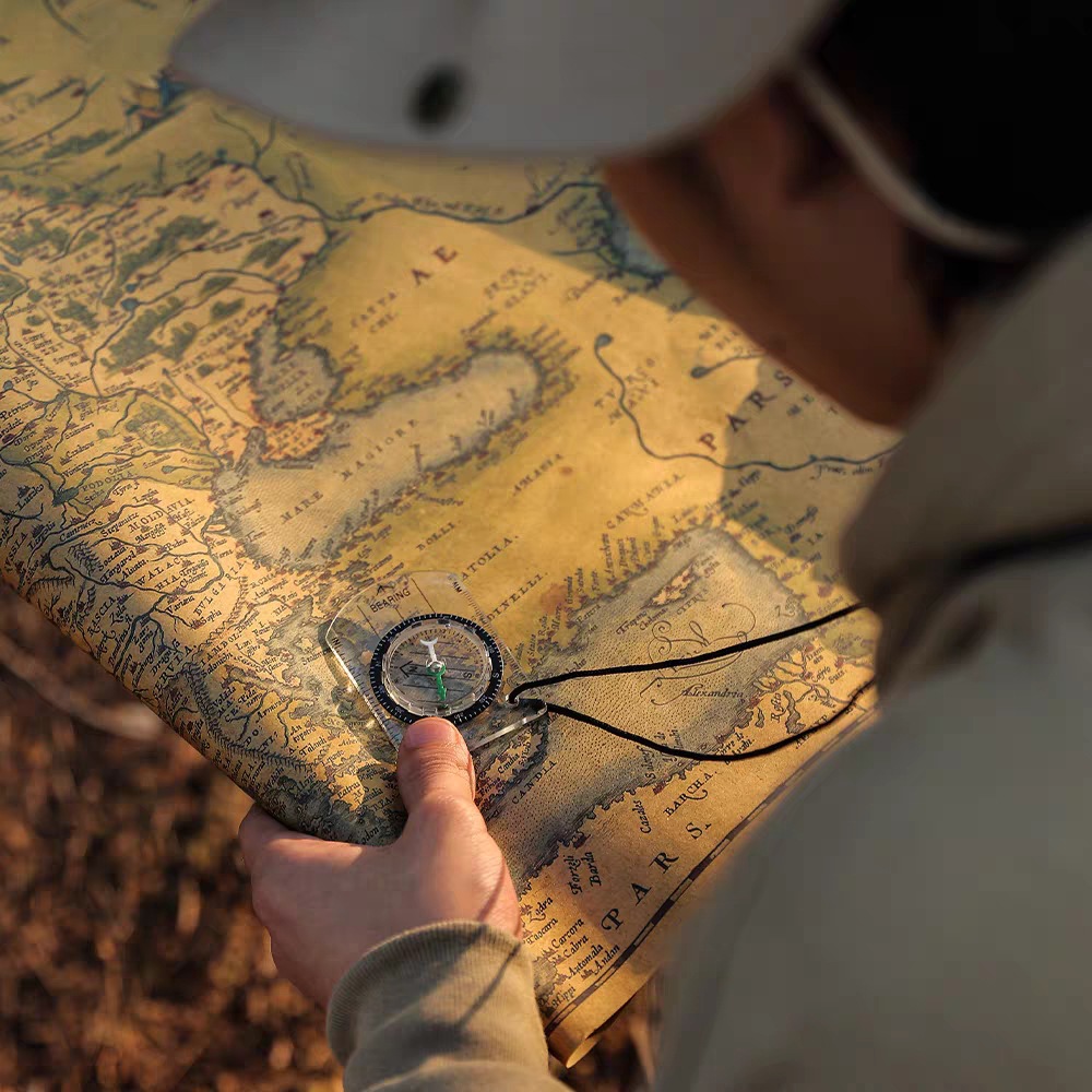 เข็มทิศอะคริลิกใสขนาดเล็กแบบพก - Map Compass Orienteering บทวิจารณ์และราคา