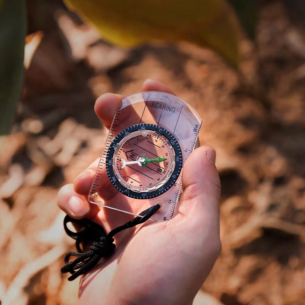 เข็มทิศอะคริลิกใสขนาดเล็กแบบพก - Map Compass Orienteering บทวิจารณ์และราคา