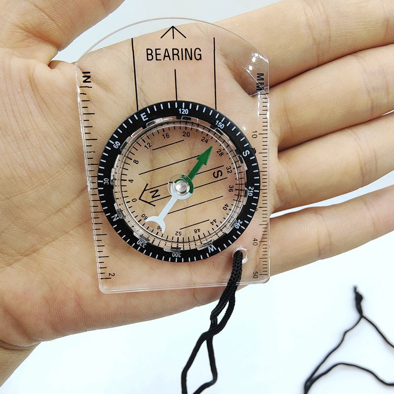 เข็มทิศอะคริลิกใสขนาดเล็กแบบพก - Map Compass Orienteering บทวิจารณ์และราคา