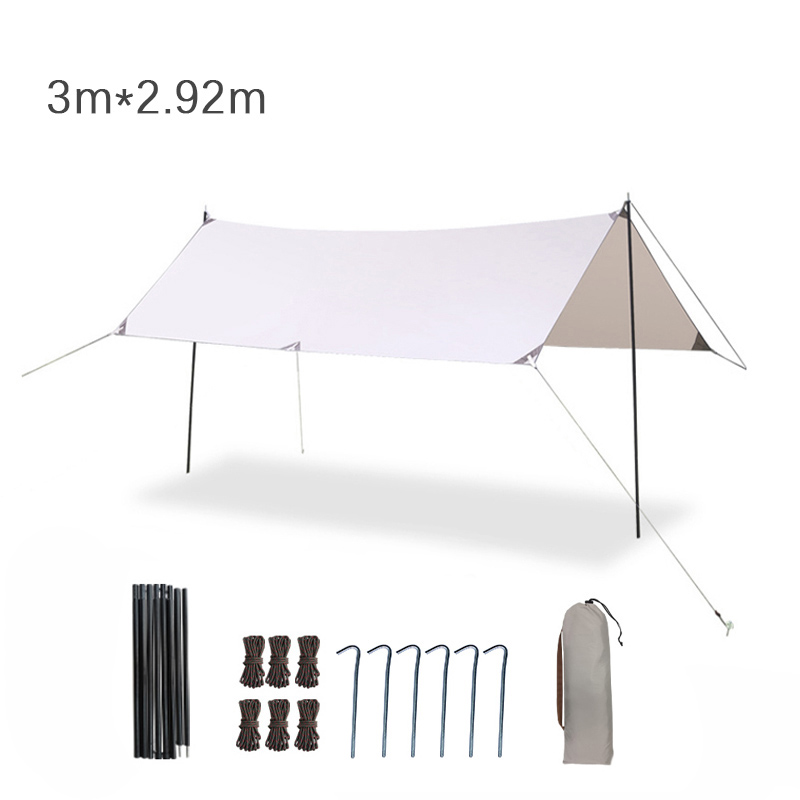 ผ้าใบกันฝนสำหรับเปลญวนขนาด 400 - Hammock Rain Tarp บทวิจารณ์และราคา
