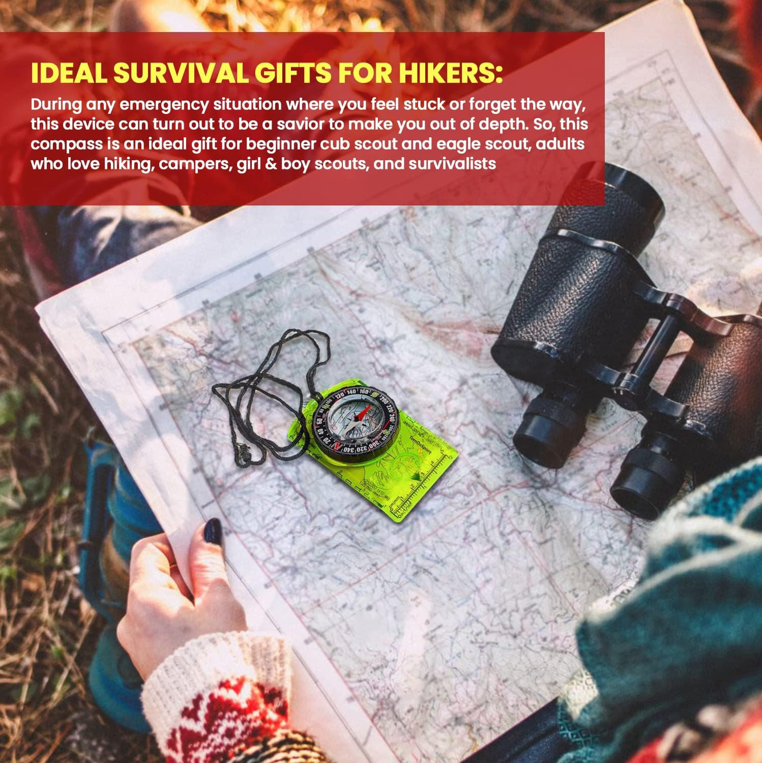 เข็มทิศนำทาง YANBIGUO สำหรับกา - Map Compass Orienteering บทวิจารณ์และราคา