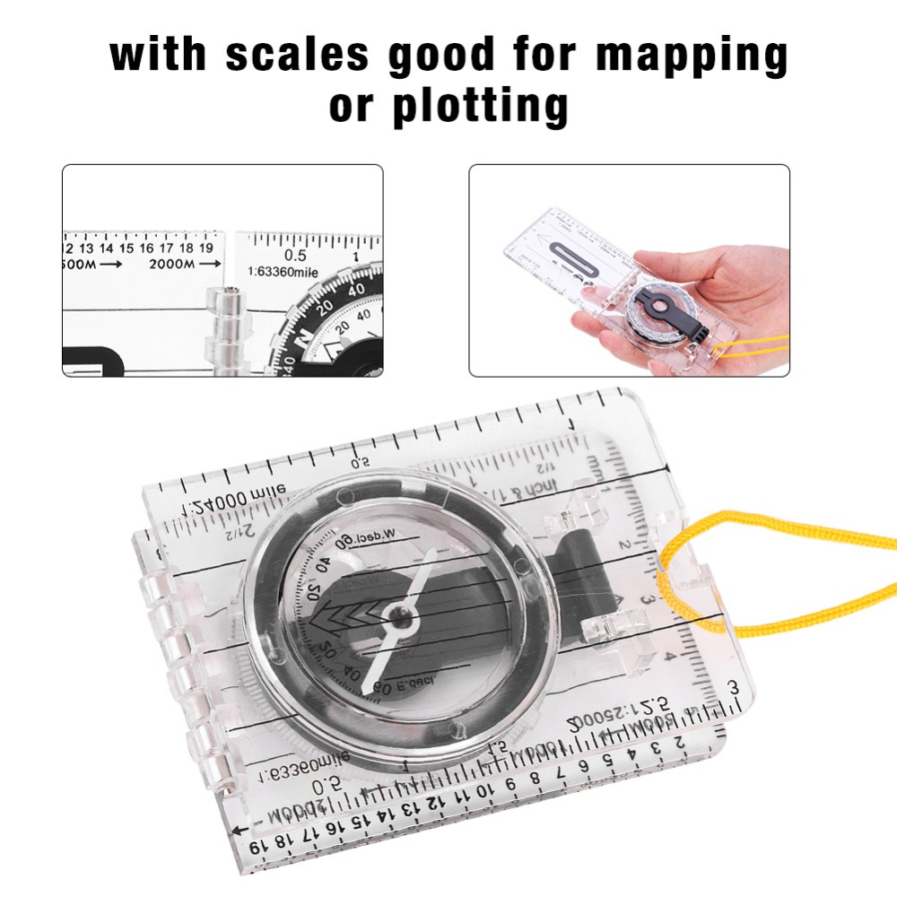 เข็มทิศนำทางน้ำหนักเบา ทนทาน พ - Map Compass Orienteering บทวิจารณ์และราคา