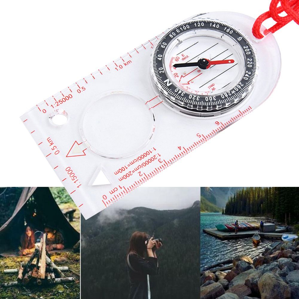 ไม้บรรทัดแผนที่อะคริลิกใหม่พร้ - Map Compass Orienteering บทวิจารณ์และราคา